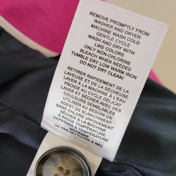 Banana Republic Fuchsia Pink Short Cotton Peacoat US S - Picture 11 of 12